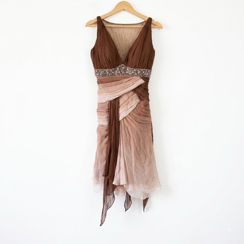 Vtg ombré silk draped - silk,