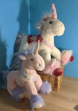 Tesco Unicorn Toy Misty Pink Soft Plush  2005 + 1 other