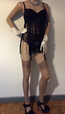 ANN SUMMERS Burlesque Chemise BABYDOLL Lingerie Black Size UK M - BNWOT