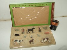 Britains Lilliput World Models L51, 13 Piece Farm Animals and Figures OO & HO 