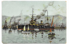 Artist Drawn Postcard of