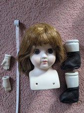 Vintage Porcelain Rag  Doll