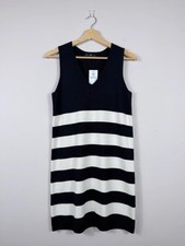 F&F Navy & Cream Striped Knit