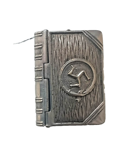 Antique silver plated vesta - antique,