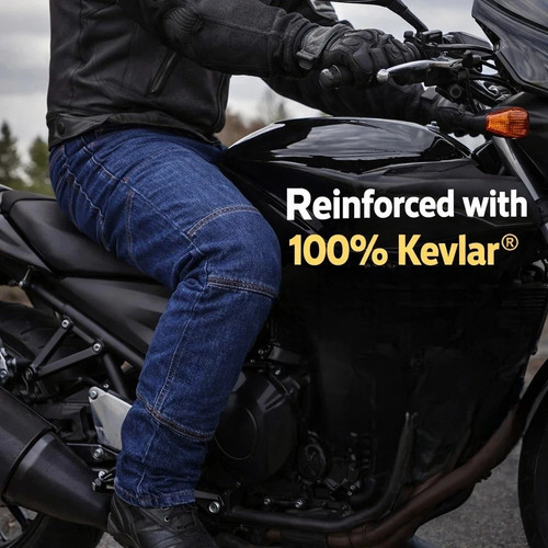 Men motorcycle jeans - men's,