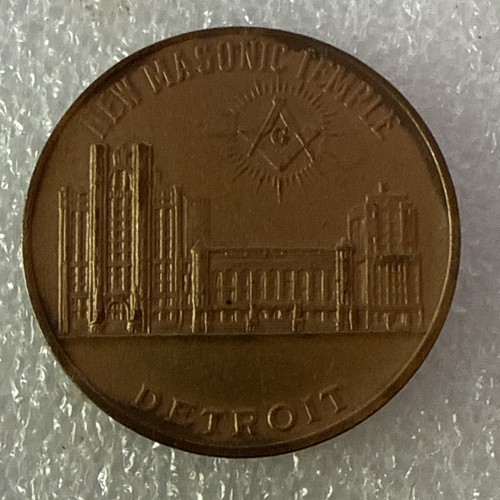 American masonic coin token - american,
