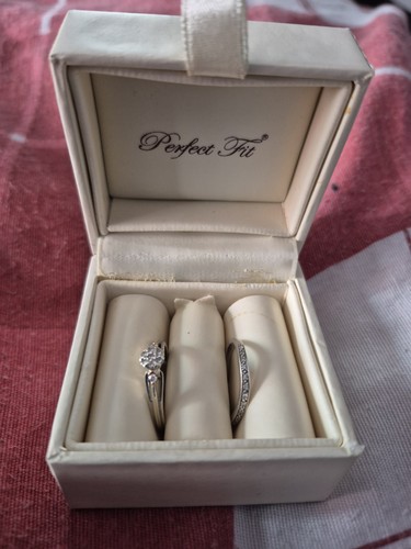 9ct white gold rose - white, gold/rose
