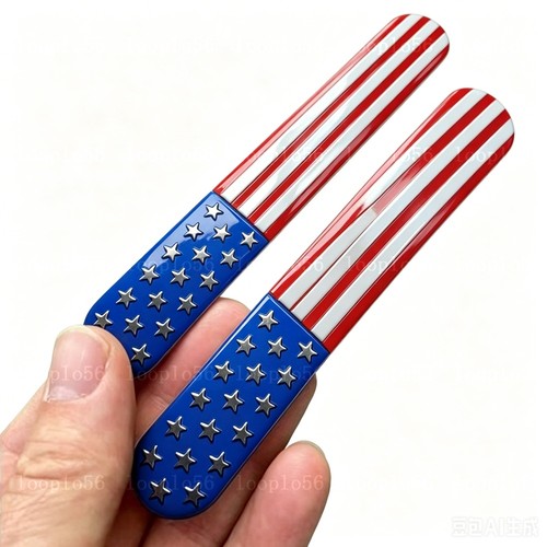 2pcs usa metal - metal, american