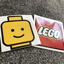 Funny Lego Stickers Decal Lego Man Head Lego Logo Stickers Gratis 11 cm