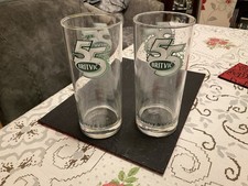 2 X BRITVIC 55 GLASSES .. 16CM