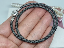 Genuine Pandora Grey Leather