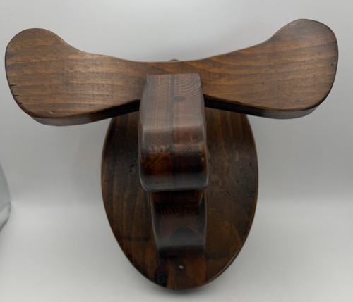 Rustic wooden moose wall - wall, hook