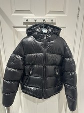 Zara Down Puffer Jacket Glossy