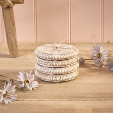 Mango Wood Round Beaded