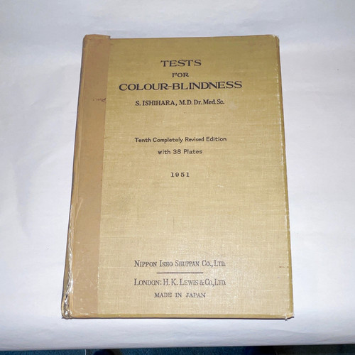 Ishihara colour blindness test - ishihara, colour-blindness