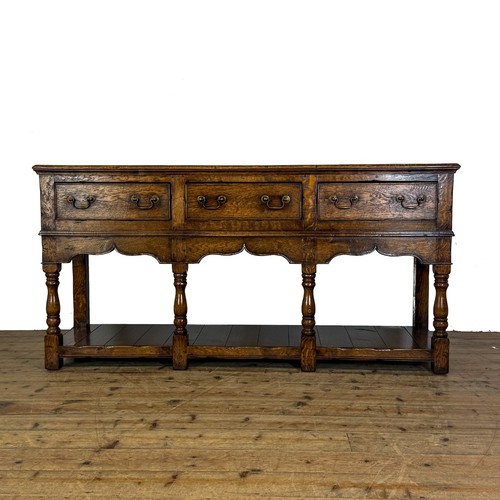 Traditional oak dresser base - traditional,