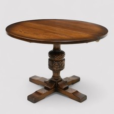 Jaycee Round Dining Table  Pedestal Cup and Cover No Extension FREE UK Delivery