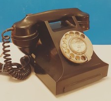 Bakelite telephone 1930s-40s-50s GPO 332F, Orford (Suffolk) number