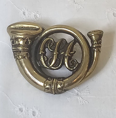 Antique french brass horn - antique,