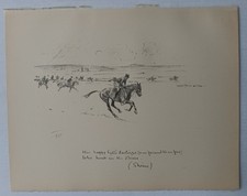 LIONEL EDWARDS SKETCH - HAPPY