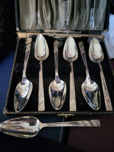 Viners silver rose spoons - viners,