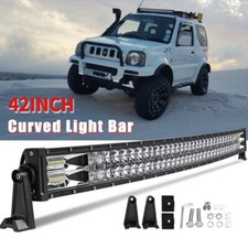 Curved 42'' LED Roof Light Bar Combo Offroad Driving Lamp Fit Suzuki Jimny 99-19