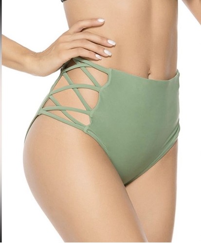 Strappy high waisted bikini