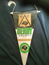 VINTAGE DERBY COUNTY FOOTBALL CLUB PENNANT FA CUP WINNERS 1946