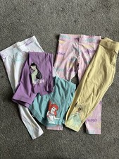 5x Disney Princess M&S Leggings Bundle 3-4 Years