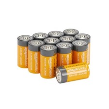Amazon Basics 12-Pack C Cell All-Purpose Alkaline Batteries, 1.5 Volt, 5-Year