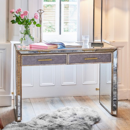 Mirrored vanity table - table, 2
