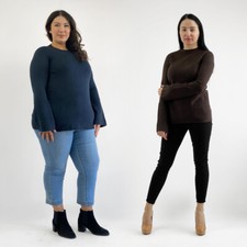 Size 6 to 26 Womens Round Neck