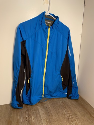 Salomon full zip jacket blue - full,
