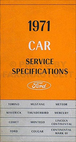 1971 lincoln mercury service - 1971,
