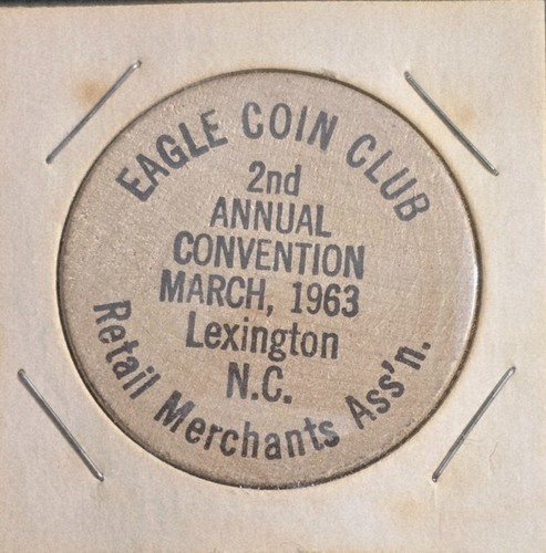 1963 eagle coin club wooden - eagle,