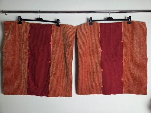 Pair big retro - pair, corduroy