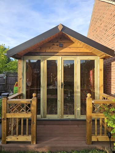 Wooden doors for summerhouse - wooden,