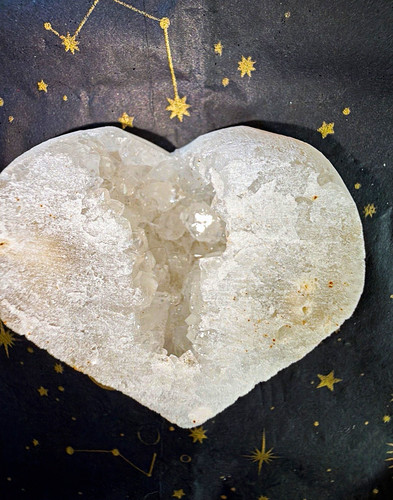 Crystal geode with druzy - geode,