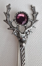Scottish stag head brooch - stag,