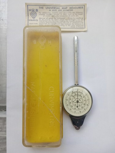 Vintage map measurer scale - measurer,