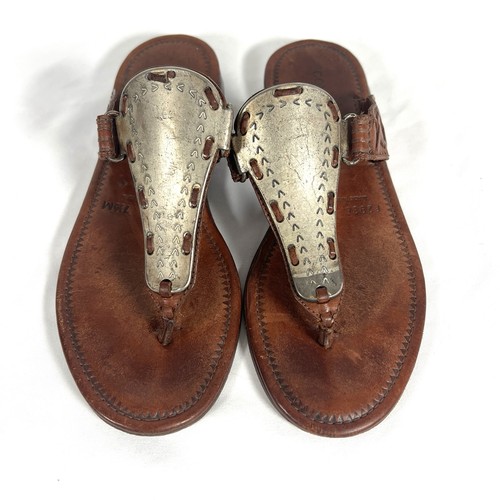 Cole haan brown leather thong - cole,