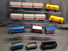 10 x "00" GAUGE HORNBY WAGONS, FREIGHTLINERS, TANKERS, BOX, HOPPER ETC UNBOXED