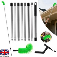 Gutter Cleaning Tools Roof Gutter Cleaner with Telescopic Extendable Pole Brush