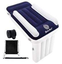 Kids Bed Airplane, One-Way Valve & Compact Hand Pump, Kids Seat Extender (Blue)