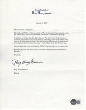 Ray Harryhausen Signed Autographed Letter Special Effects Legend BAS BJ71285