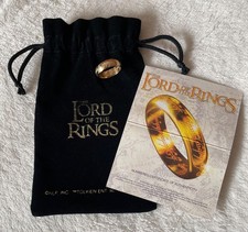 9ct Gold Lord of the Rings Ring, with Certificate of Authenticity and Velvet Bag