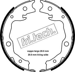 Drum brake fri tech 1115 - brake, fri.tech.