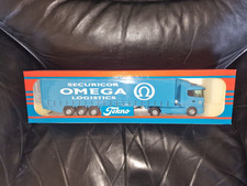 TEKNO SCANIA 124L Truck & 3-Axle Curtain Trailer in SECURICOR OMEGA Livery 1/50