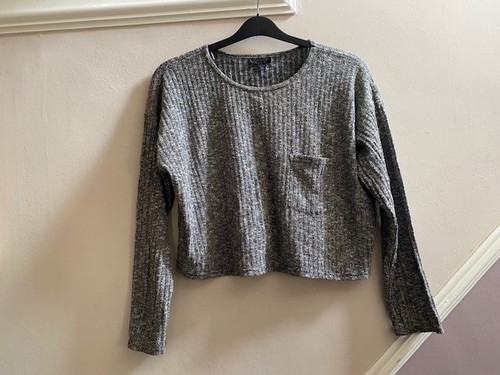Topshop ladies grey cropped - topshop,