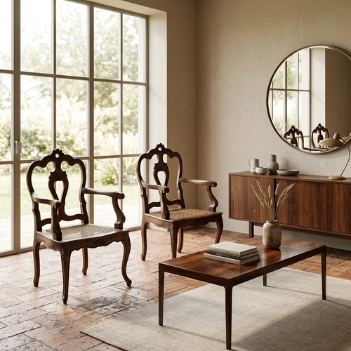 Antique baroque armchairs - antique,